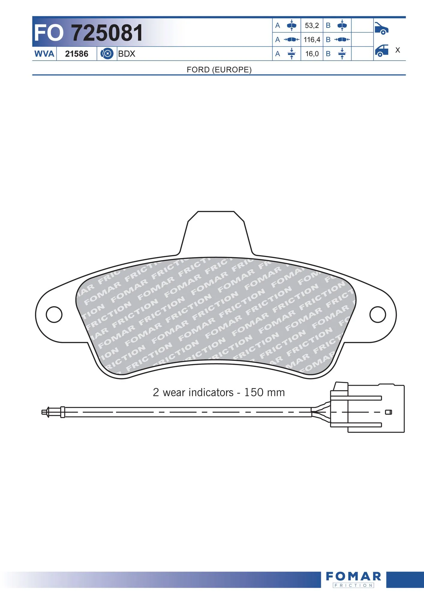 Brake Pad Set, disc brake